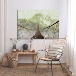 Canvas print Jungle bridge