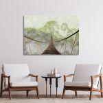 Πίνακας σε καμβά Γέφυρα στη ζούγκλα, Jungle bridge