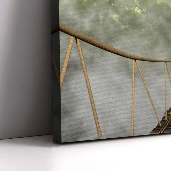 Canvas print Jungle bridge
