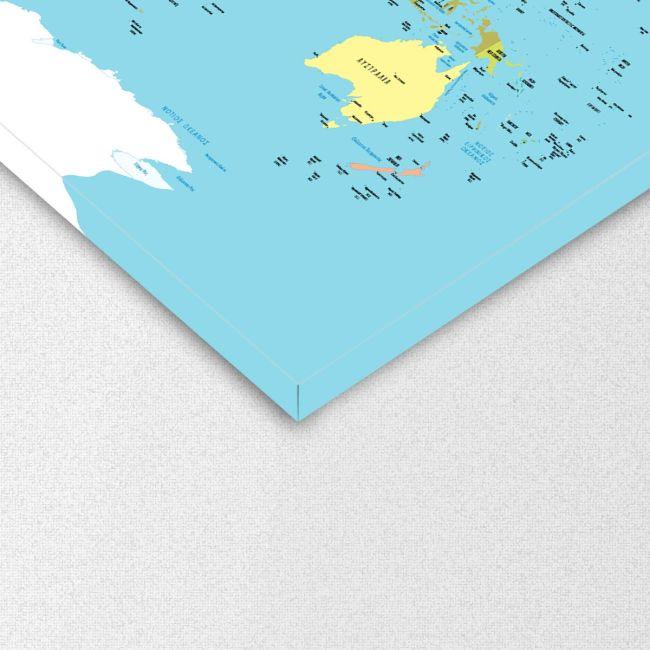 Canvas print World map 3