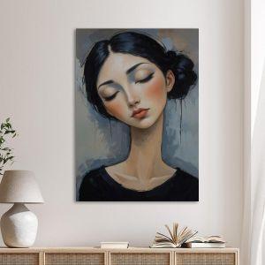 Canvas print Modern Modigliani female portrait