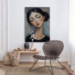 Canvas print Modern Modigliani female portrait