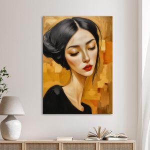 Canvas print Modern Modigliani female portrait I