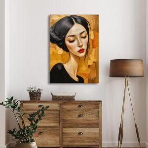Canvas print Modern Modigliani female portrait I Framed canvas View 1 2