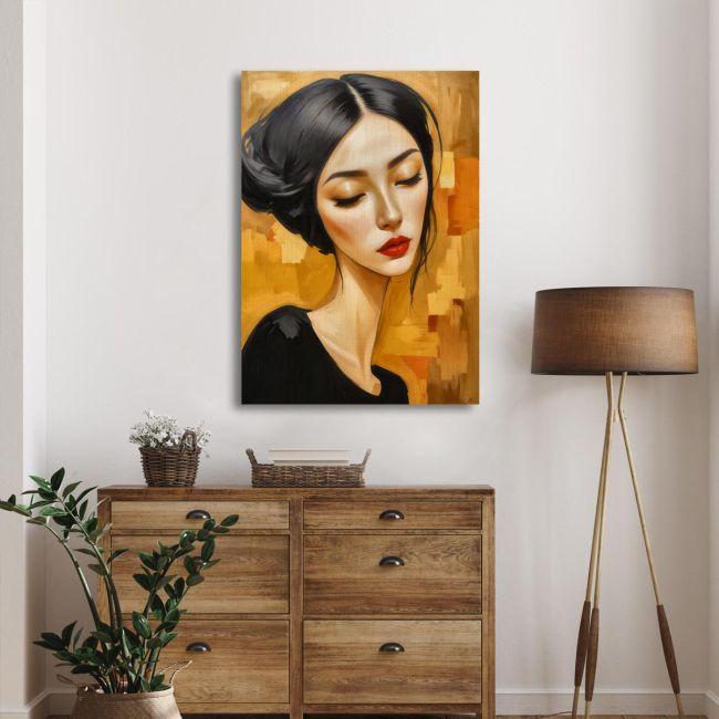 Canvas print Modern Modigliani female portrait I