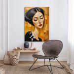 Canvas print Modern Modigliani female portrait I
