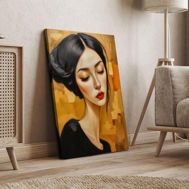 Canvas print Modern Modigliani female portrait I