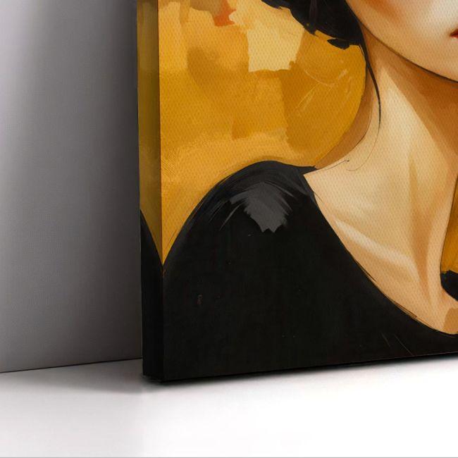 Canvas print Modern Modigliani female portrait I