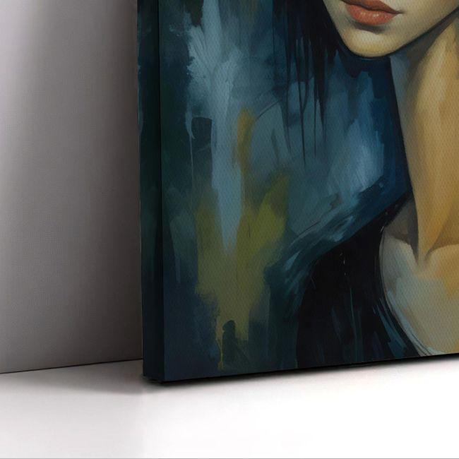 Canvas print Modern Modigliani female portrait II