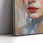 Canvas print Modern Modigliani female portrait III