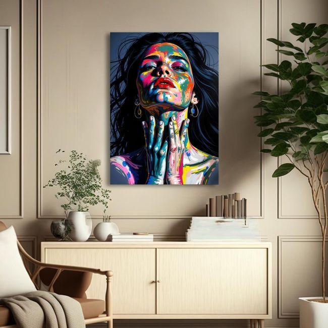 Canvas print Pop art woman