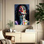 Canvas print Pop art woman