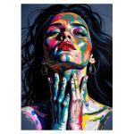 Pop art woman, poster