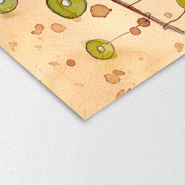 Canvas print Beautiful child water colors