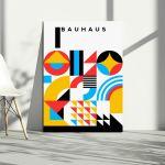 Πίνακας σε καμβά Bauhaus geometrical I