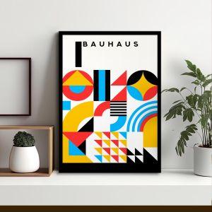 Αφίσα Έκθεσης Bauhaus geometrical I, αφίσα, κάδρο