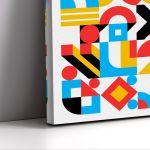 Πίνακας σε καμβά Bauhaus geometrical II