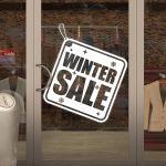 Αυτοκόλλητο εκπτώσεων WInter Sales, art 2