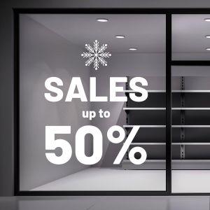 Αυτοκόλλητο εκπτώσεων Winter Sales, art 4
