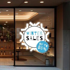 Αυτοκόλλητο εκπτώσεων Winter Sales, art 9