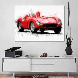 Canvas print Vintage Ferrari