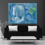Canvas print Daphnis and Chloe, Daphnis and Chloe, reart (original Chagall M)