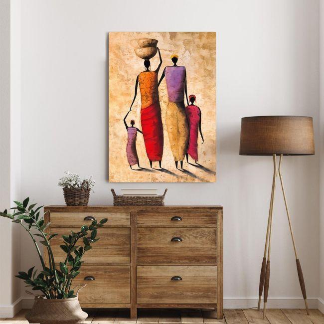 Canvas print, African family