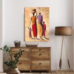 Canvas print, African family