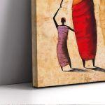 Canvas print, African family
