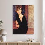 Canvas print Portrait of Madame Reynouard, Modigliani A.
