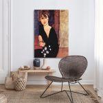 Canvas print Portrait of Madame Reynouard, Modigliani A.