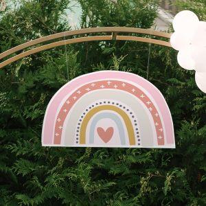 Ουράνιο τόξο nordic, ξύλινη φιγούρα εκτυπωμένη 2