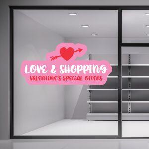 Shop window sales sticker, Be my Valentine I