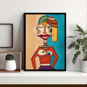Woman, Picasso style I, αφίσα, κάδρο