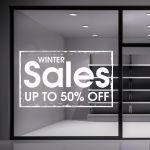 Αυτοκόλλητο εκπτώσεων WInter Sales, art 14