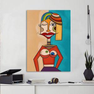 Πίνακας σε καμβά Woman, Picasso style I