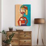 Πίνακας σε καμβά Woman, Picasso style I
