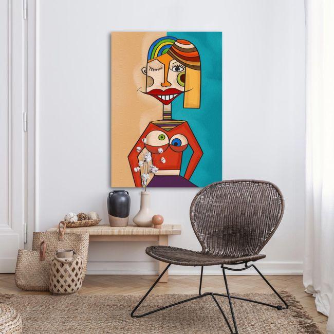 Πίνακας σε καμβά Woman, Picasso style I