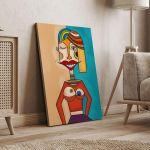 Canvas print Woman, Picasso style I