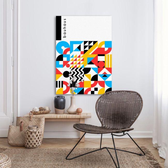 Πίνακας σε καμβά Bauhaus geometrical V
