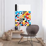 Πίνακας σε καμβά Bauhaus geometrical V