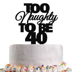 Cake topper Naughty 40