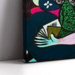 Πίνακας ζωγραφικής Woman with a book reart (original by P. Picasso)