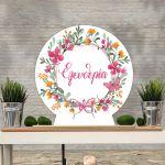 Wooden printed sign, Spring flowers 3