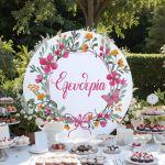 Wooden printed sign, Spring flowers 3