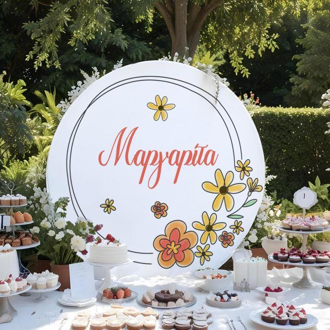 Wooden printed sign, Spring flowers 4