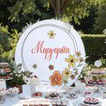 Wooden printed sign, Spring flowers 4