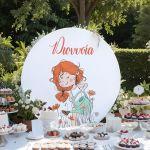 Wooden printed sign, Spring flowers 4