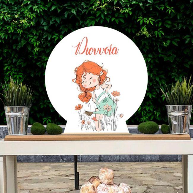 Wooden printed sign, Spring flowers 4