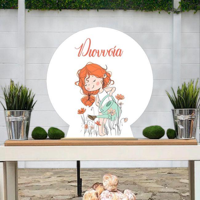 Wooden printed sign, Spring flowers 4